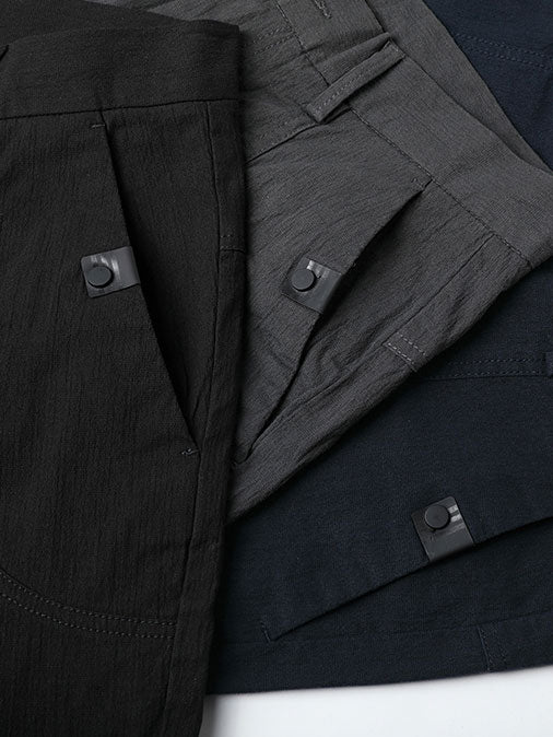New Men's Gray Slim Casual Trousers