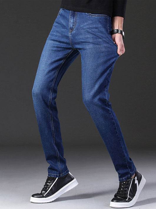Male Black Blue Gray Trousers