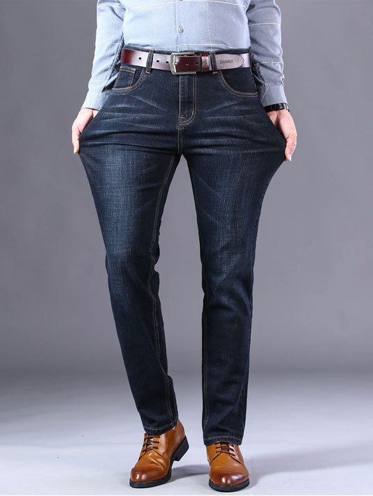 Male Black Blue Gray Trousers