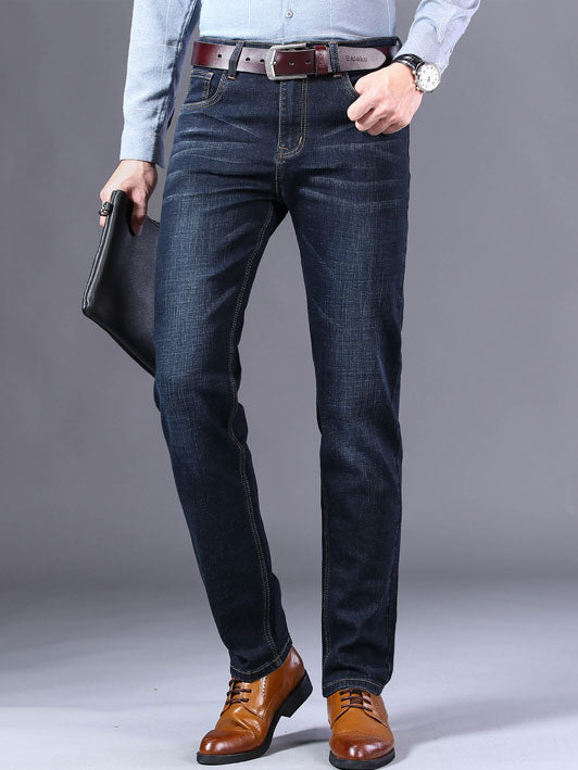 Male Black Blue Gray Trousers